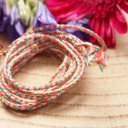 collier pour bola, en cordon coton tressé