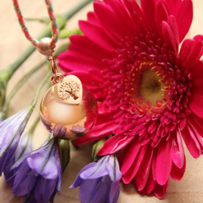 bola arbre de vie, coloris or rose avec breloque inoxydable à moins de 10€
