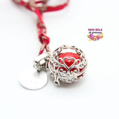 bola avec pendentif coeur