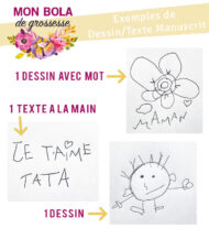 Bola de grossesse avec personnalisation