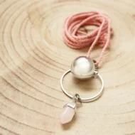 bola pas cher avec quartz rose