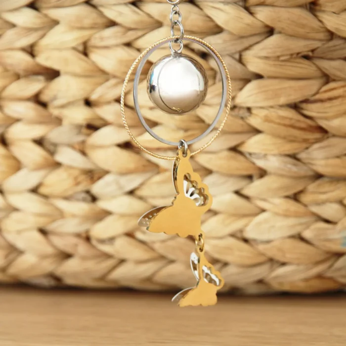 bola de grossesse avec collier et acier inoxydable