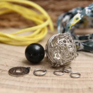 cage pour bola de grossesse motif coeur