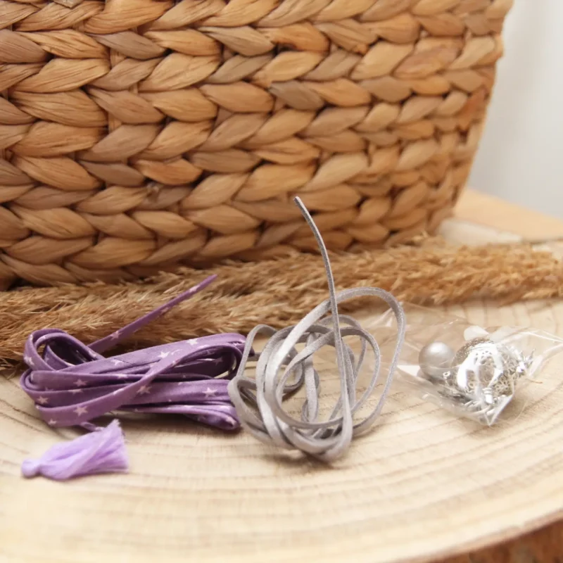 Kit bola de grossesse étoile parme - DIY