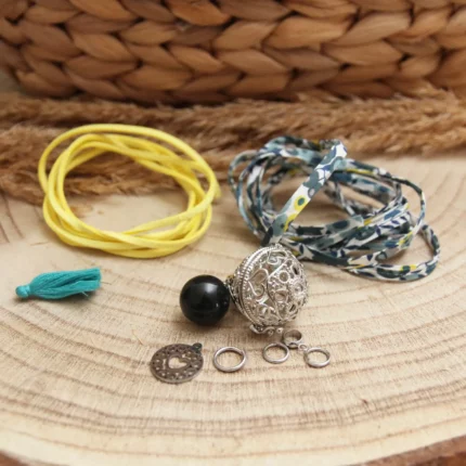 Kit bola de grossesse coeur turquoise