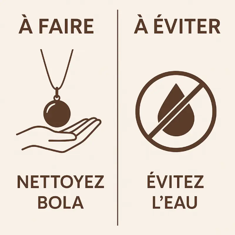 Évitez le contact avec l’eau, les parfums et les produits chimiques