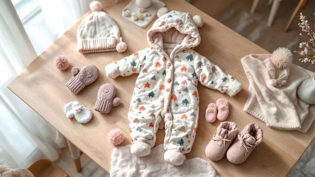 Premières vacances à la neige avec bébé : mes secrets pour l'habiller sans stress