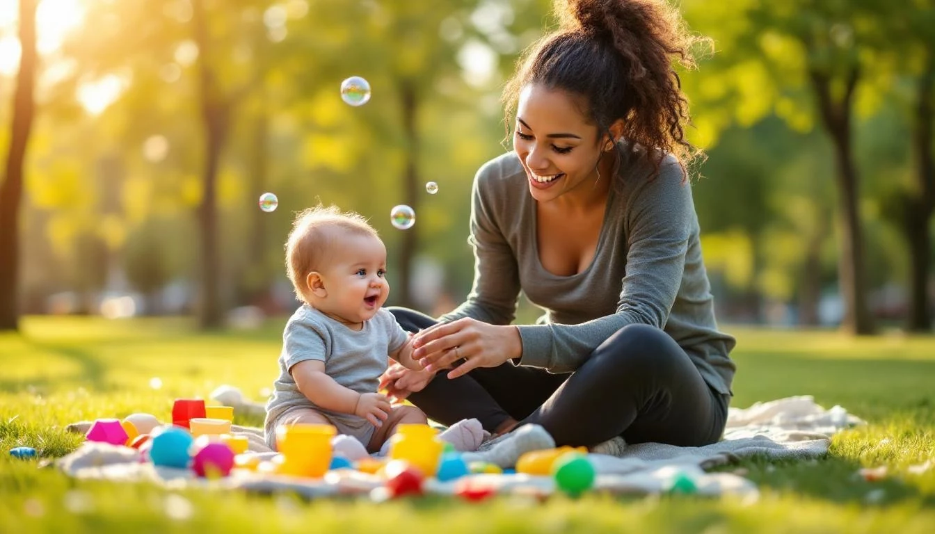 Les premiers jeux d’extérieur avec bébé m&rsquo;ont fait réaliser qu&rsquo;on n&rsquo;avait besoin de presque rien