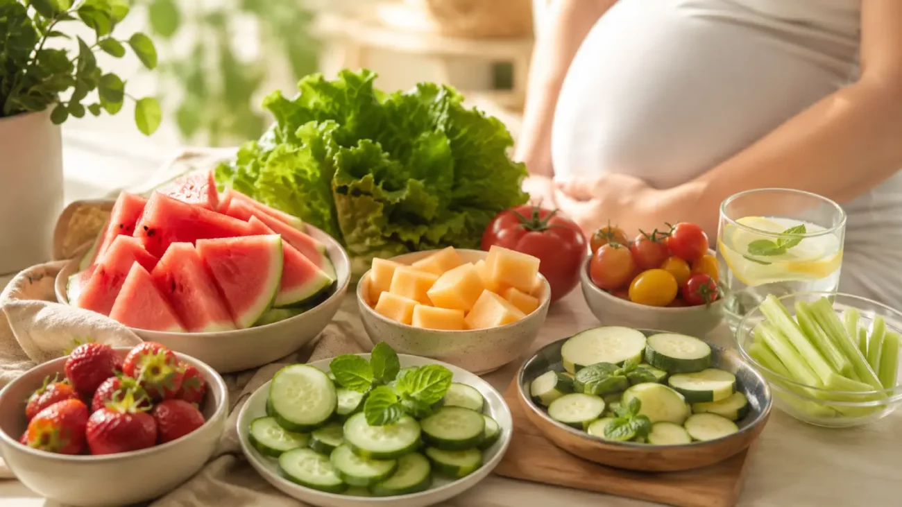 Canicule et grossesse : 8 aliments riches en eau à mettre dans son assiette